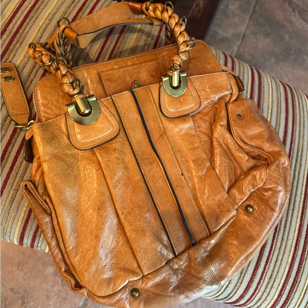 Chloe Tan Leather Heloise Shoulder Bag - Picture 7 of 13